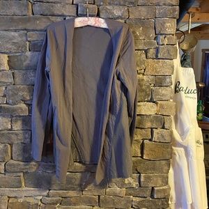 Cotton lightweight gray long sleeve jacket